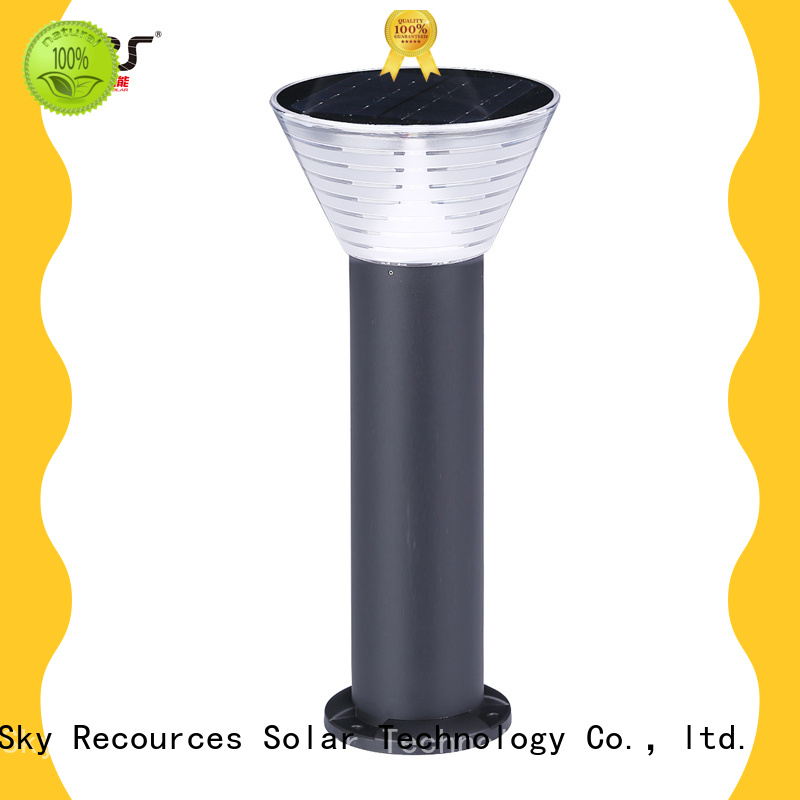SRS custom solar powered lawn lights details for posts