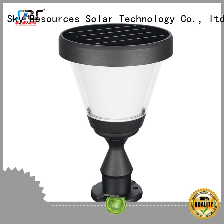 SRS High-quality solar yard light pole manufacturers for pathway