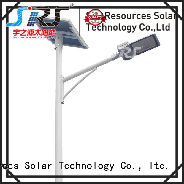 SRS bifacial decorative solar street lights diagram for fence post