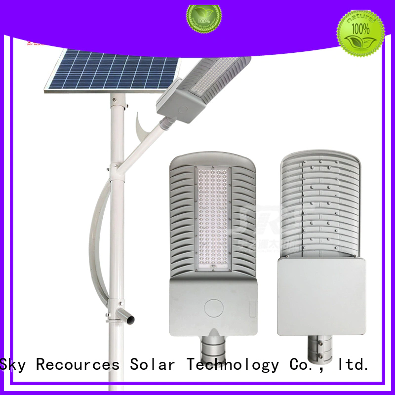 install small solar street light semi with battery for fence post