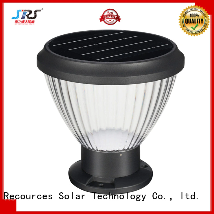 SRS solar patio lantern lights manufaturer for posts
