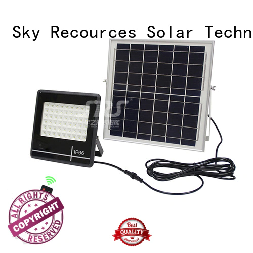 advantages of solar powered led flood light with good price for village