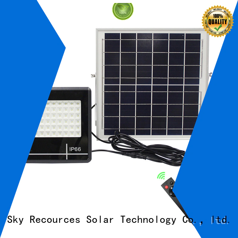 integrated solar flood lamp project for outside