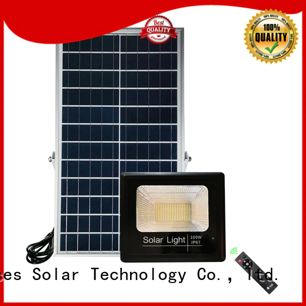 SRS integrated solar led motion flood light customized for home use
