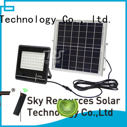 SRS advantages of solar led sensor floodlight customized for village